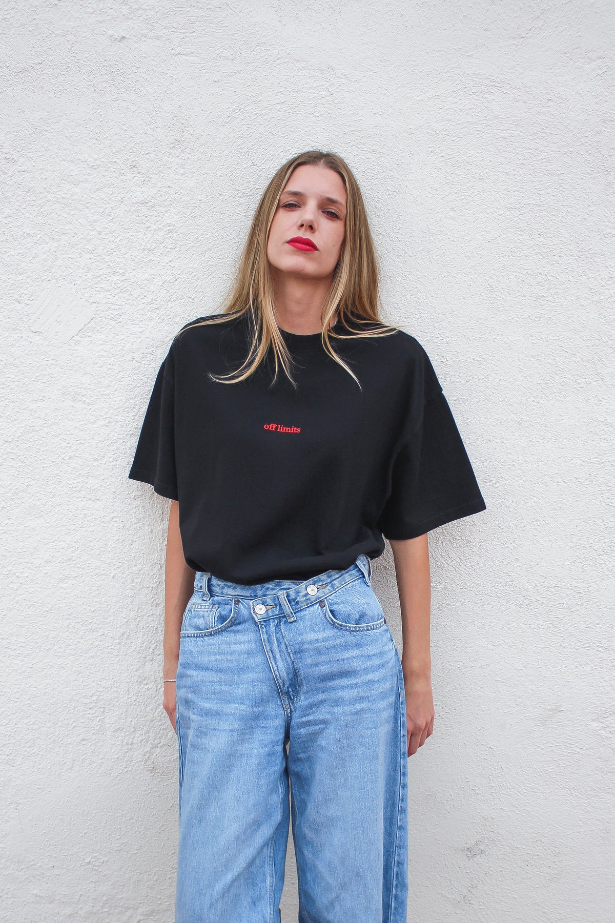"OFF LIMITS" Heavyweight Embroidered T-Shirt